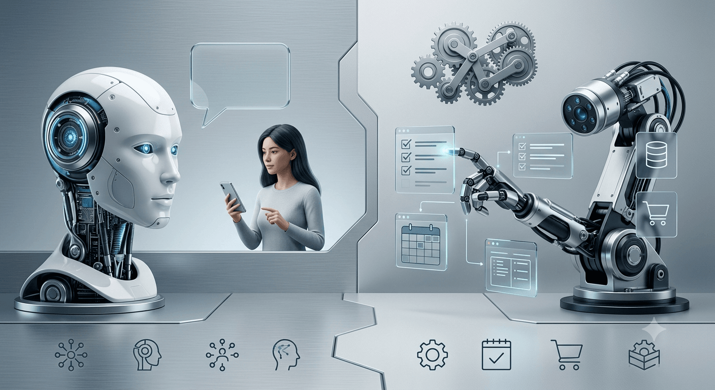 AI chatbot vs AI agents by Wavenest
