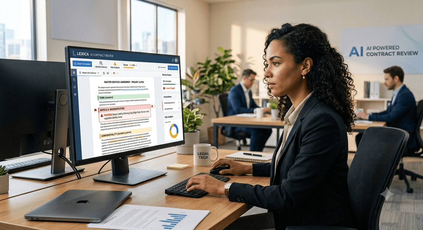 AI contract review software by Wavenest