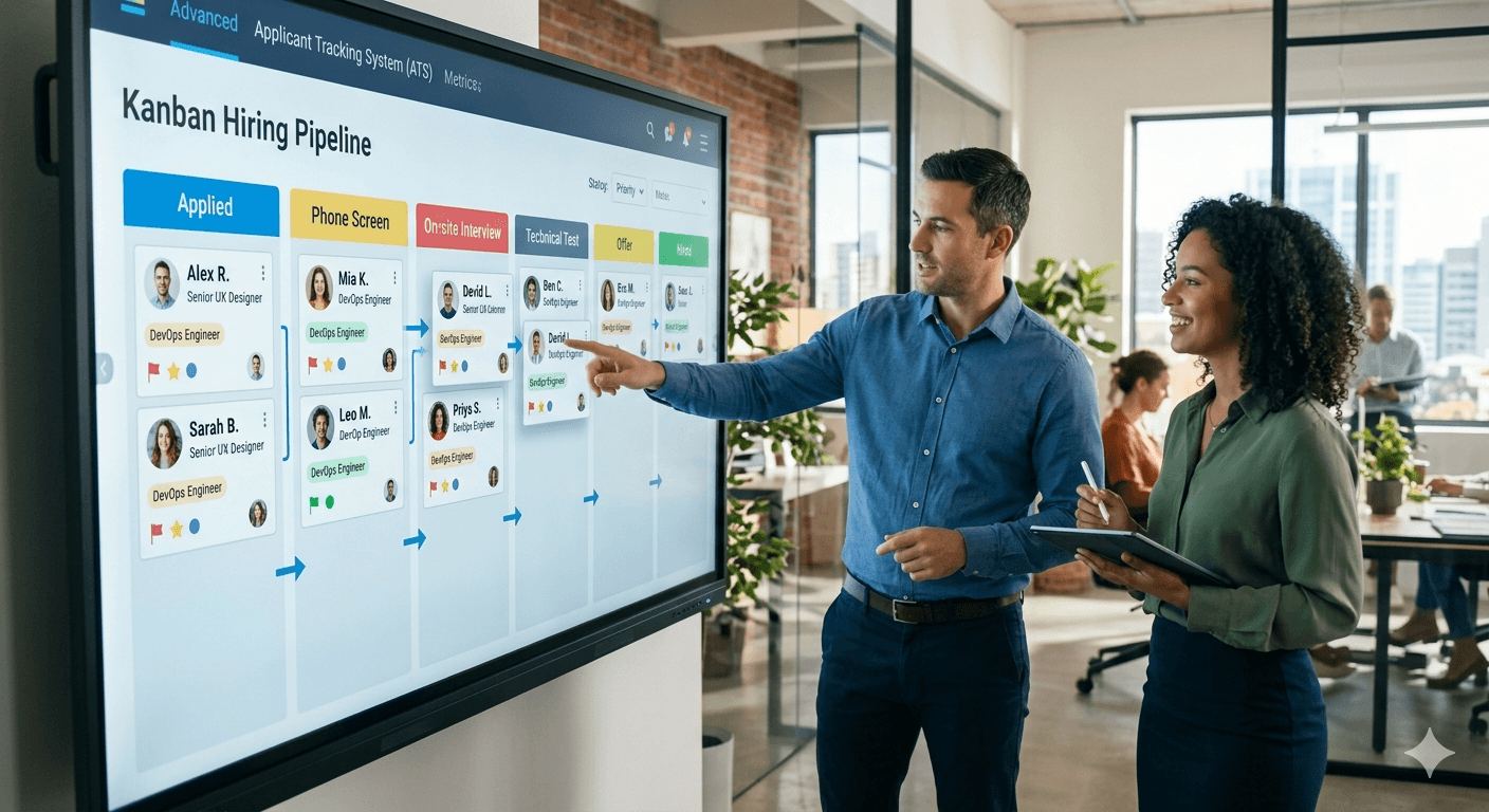 ATS with kanban pipeline by wavenest